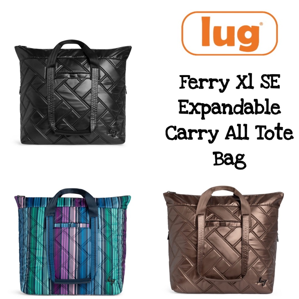 Lug Ferry XL SE Expandable Carry All Tote Bag NWT